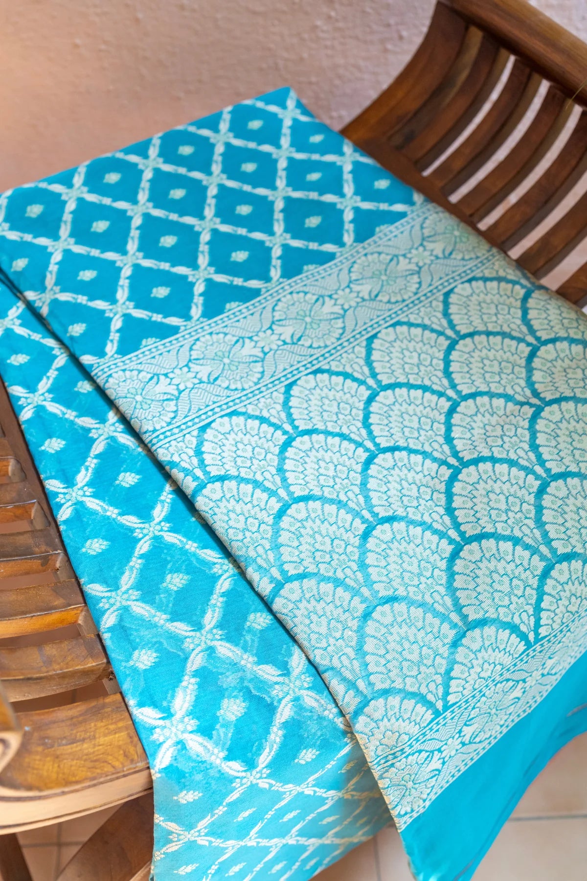 Banarasi Cotton Sarees - skyblue -1