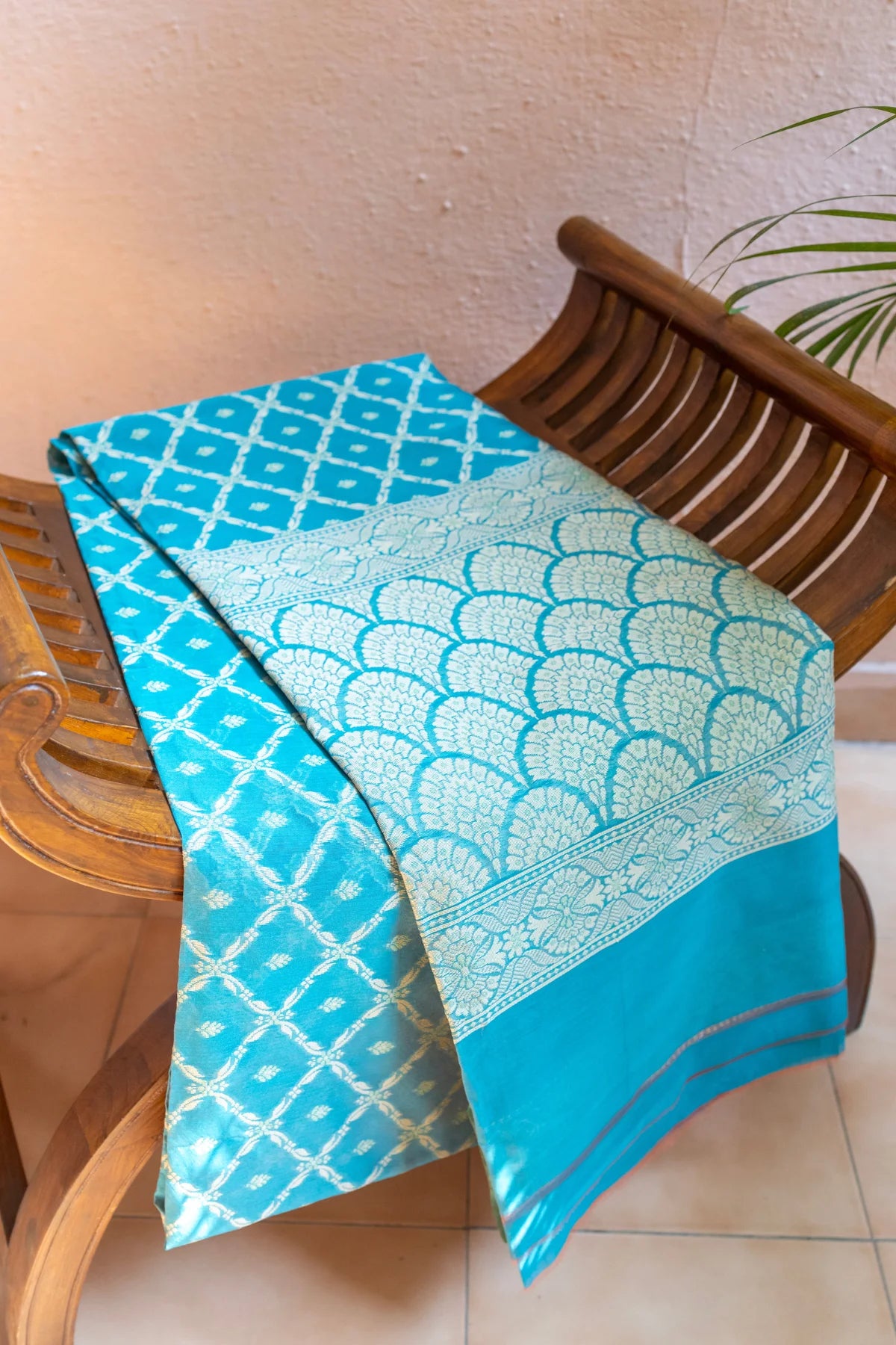 Banarasi Cotton Sarees - skyblue -1