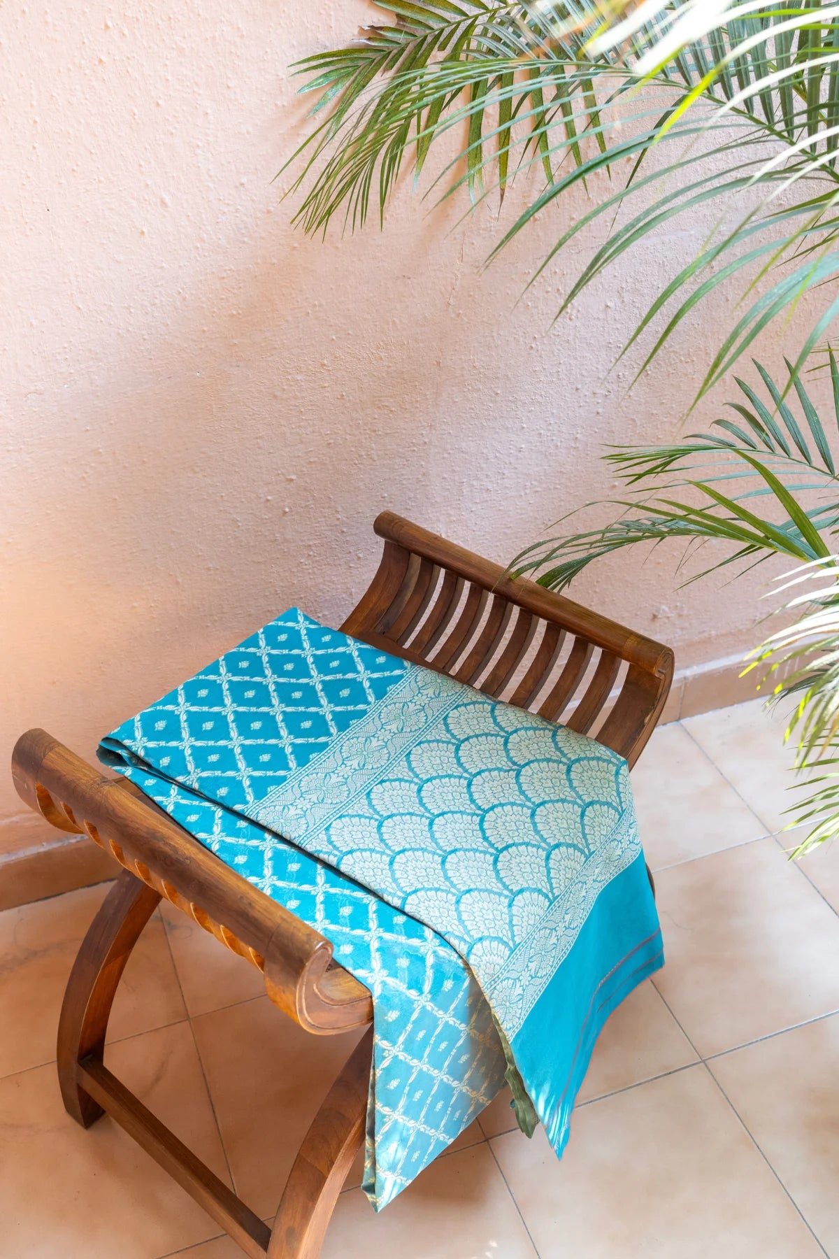 Banarasi Cotton Sarees - skyblue -1