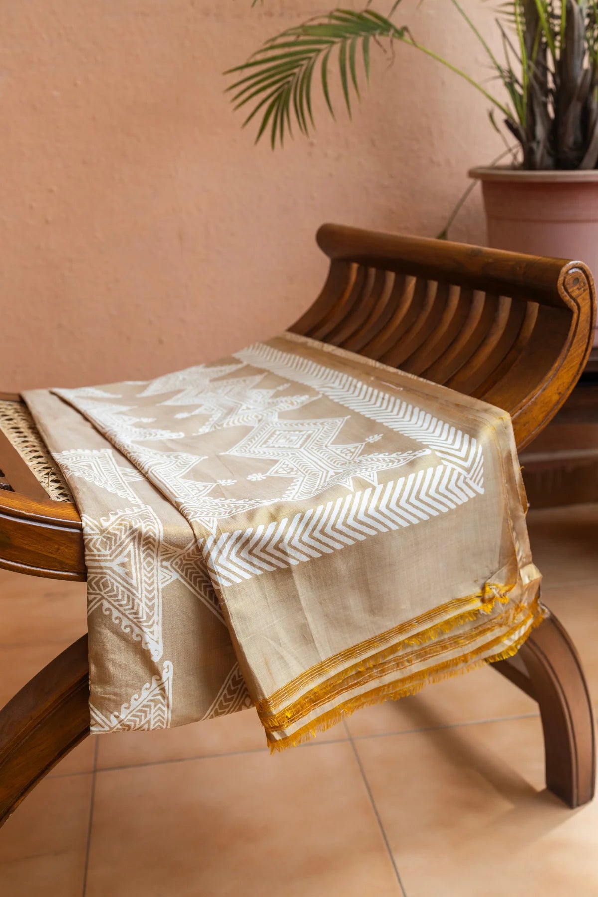 Ivory Mosaic - Bishnupuri Silk