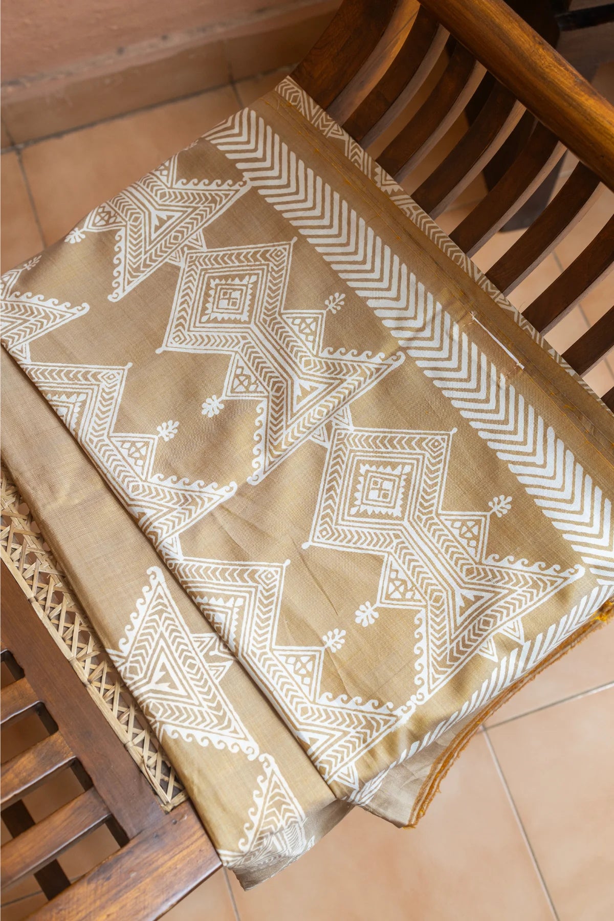 Ivory Mosaic - Bishnupuri Silk