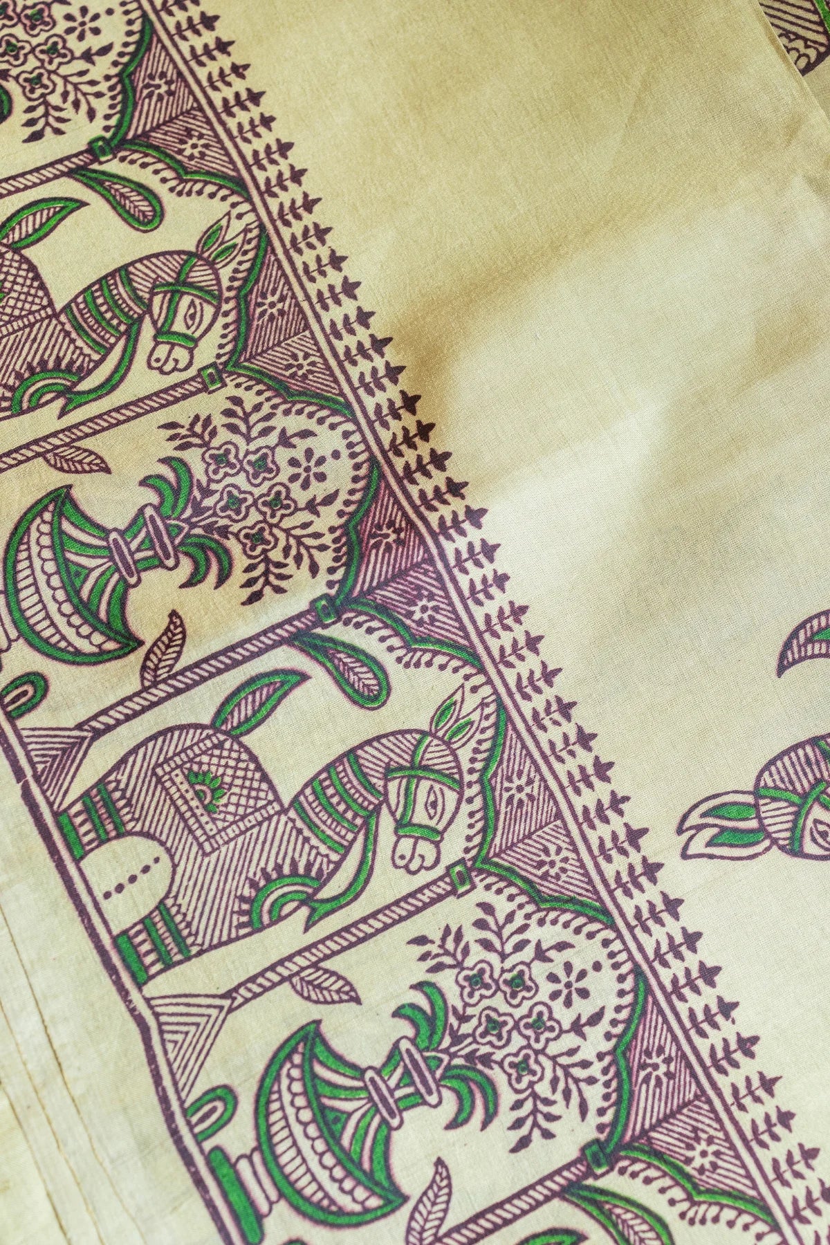 Magestic Mare - Bishnupuri Silk