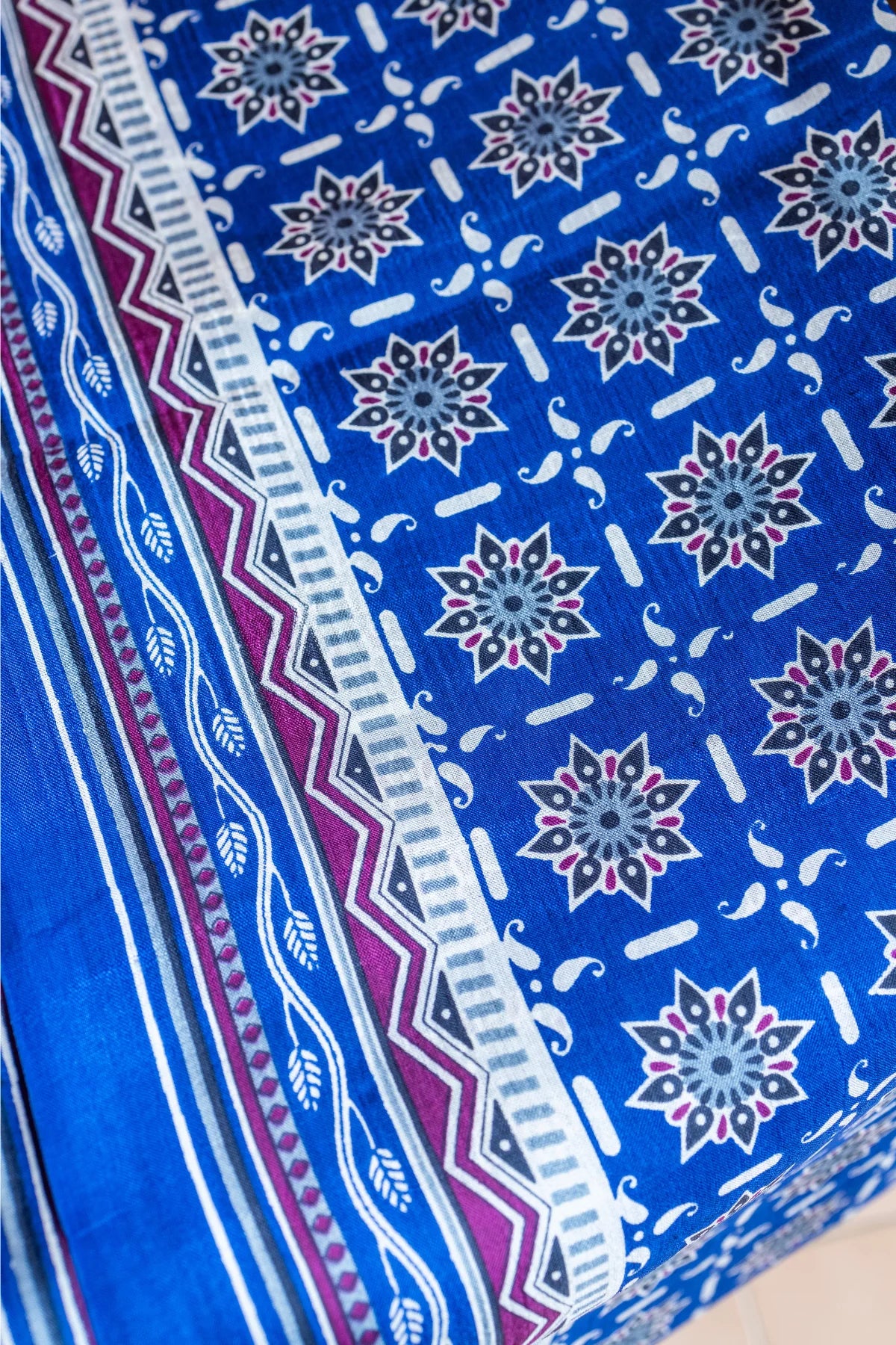 Floral Geometry - Bishnupuri Silk