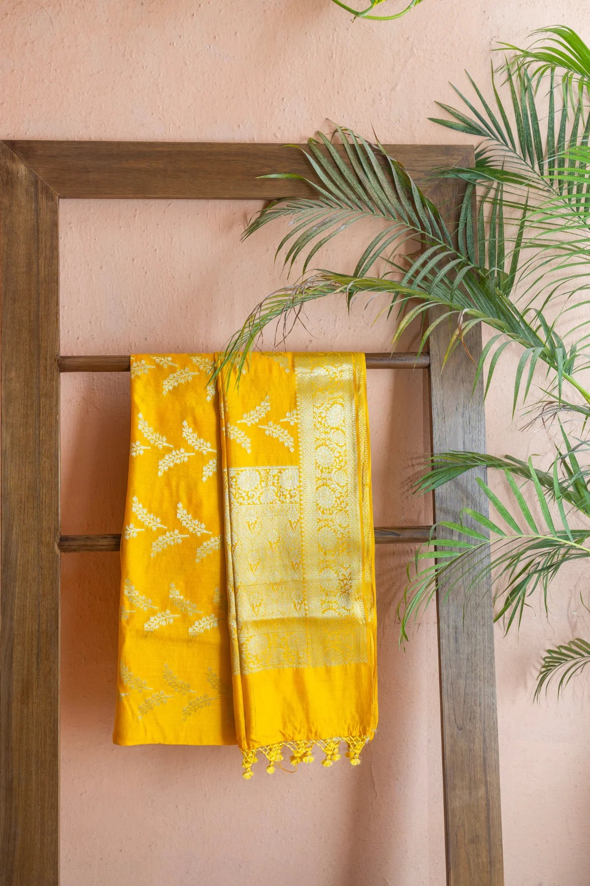 Banarasi Silk Sarees - Golden Yellow