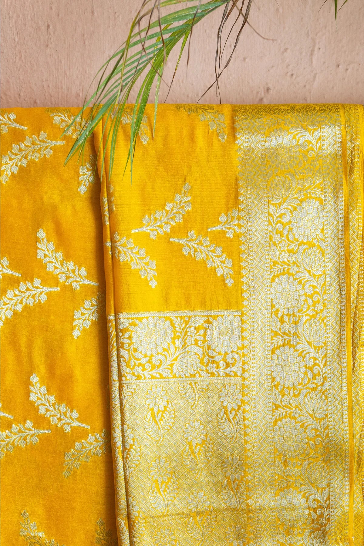 Banarasi Silk Sarees - Golden Yellow