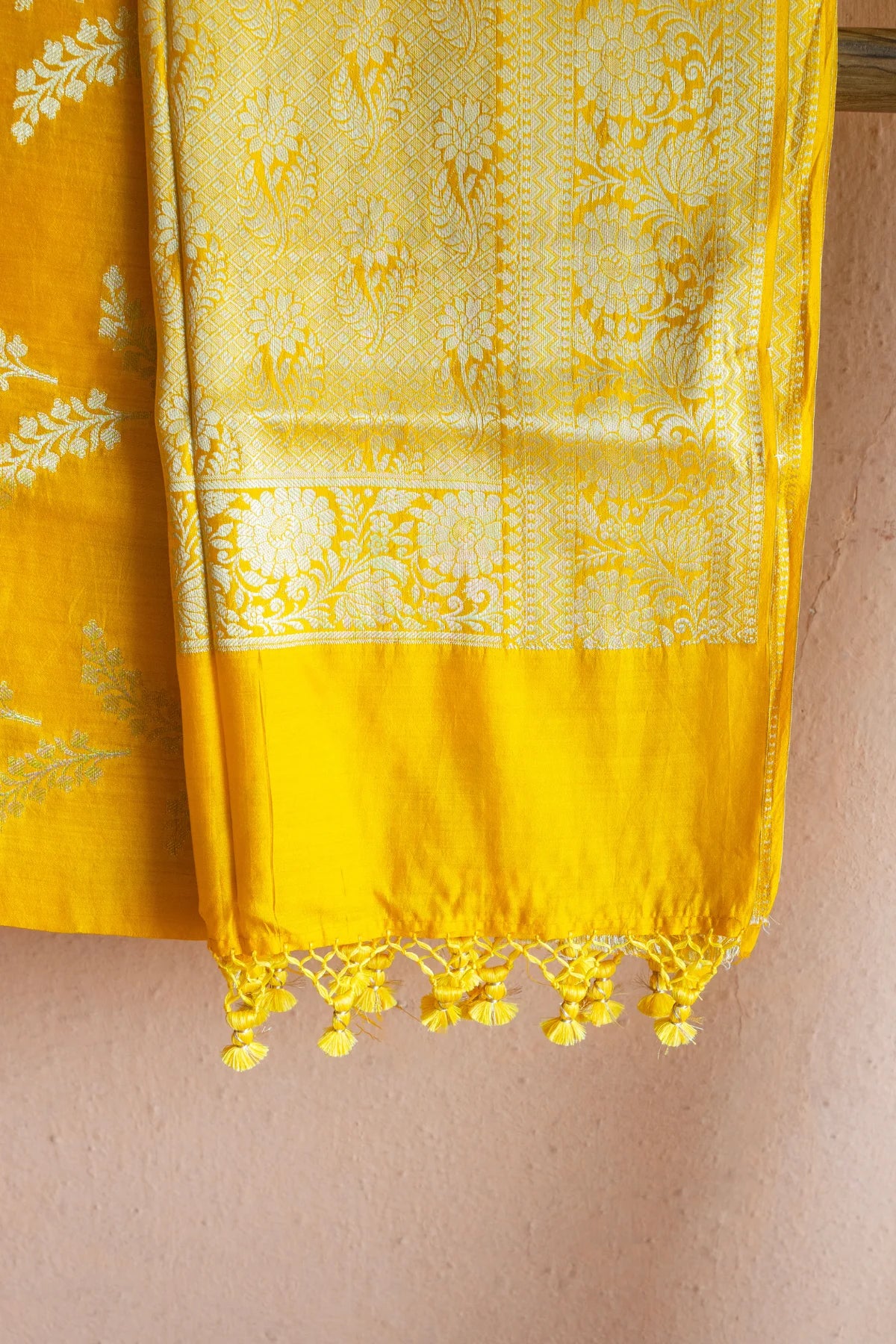 Banarasi Silk Sarees - Golden Yellow