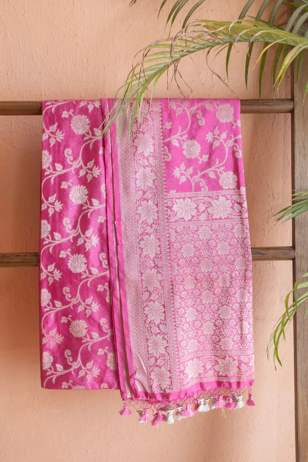 Banarasi Silk Sarees - Hot Pink