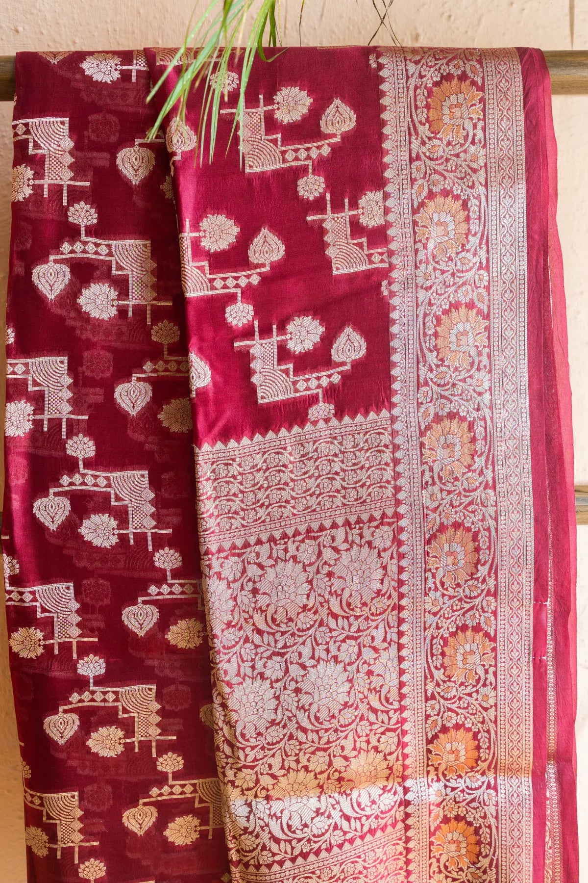 Banarasi Silk Sarees - Mahroon