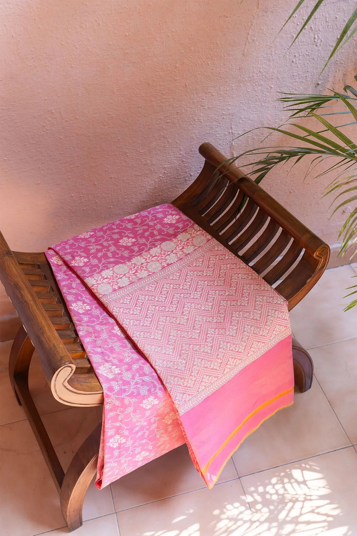Banarasi Cotton Sarees - Pink - 9
