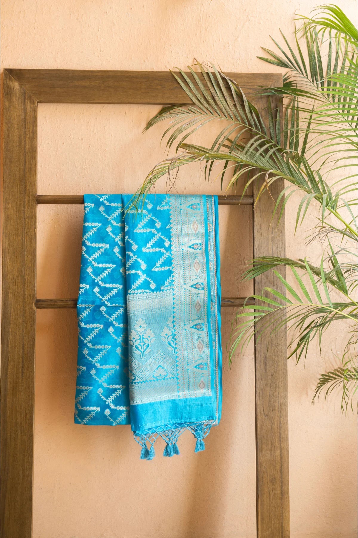 Banarasi Silk Sarees - Turquoise Blue