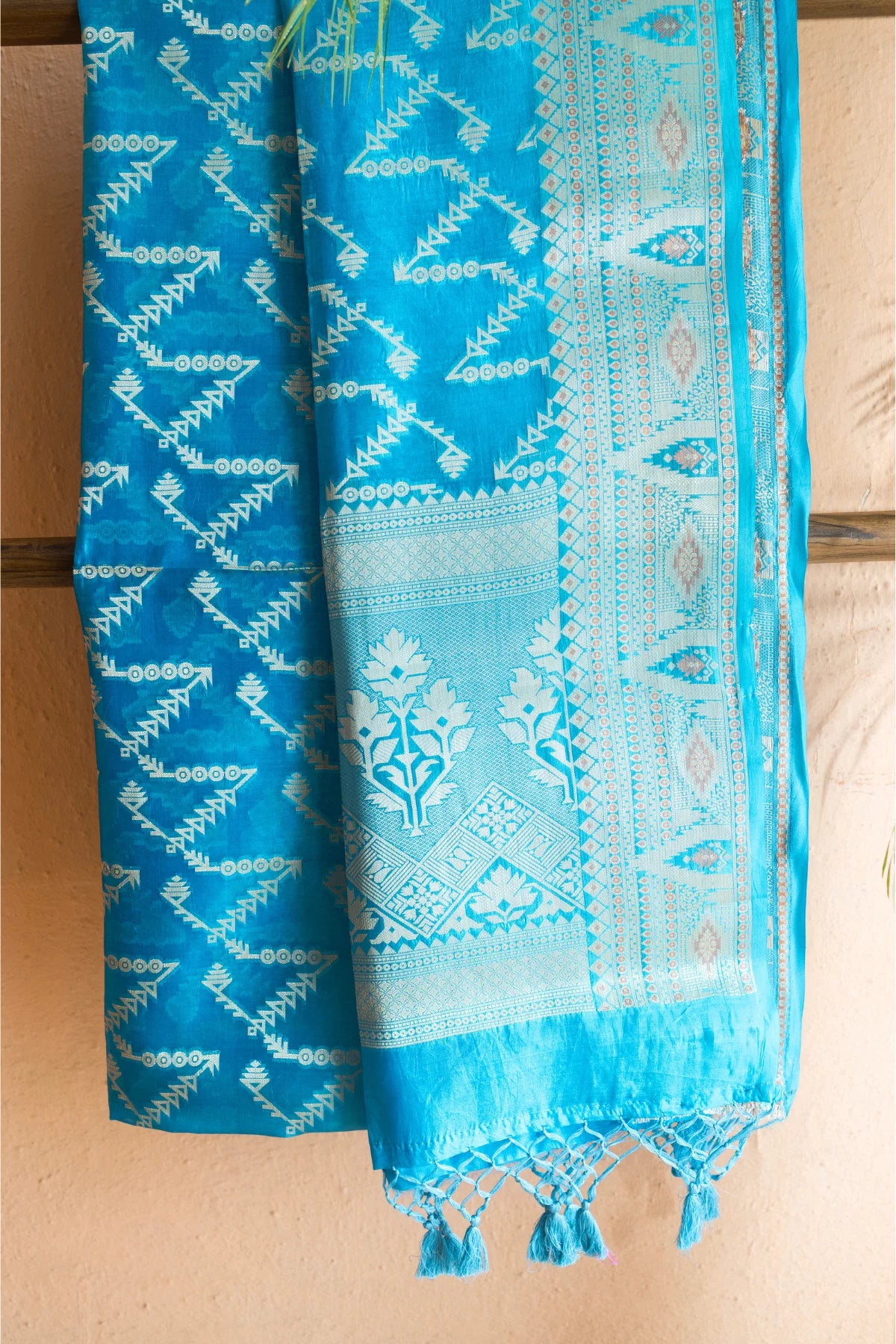 Banarasi Silk Sarees - Turquoise Blue