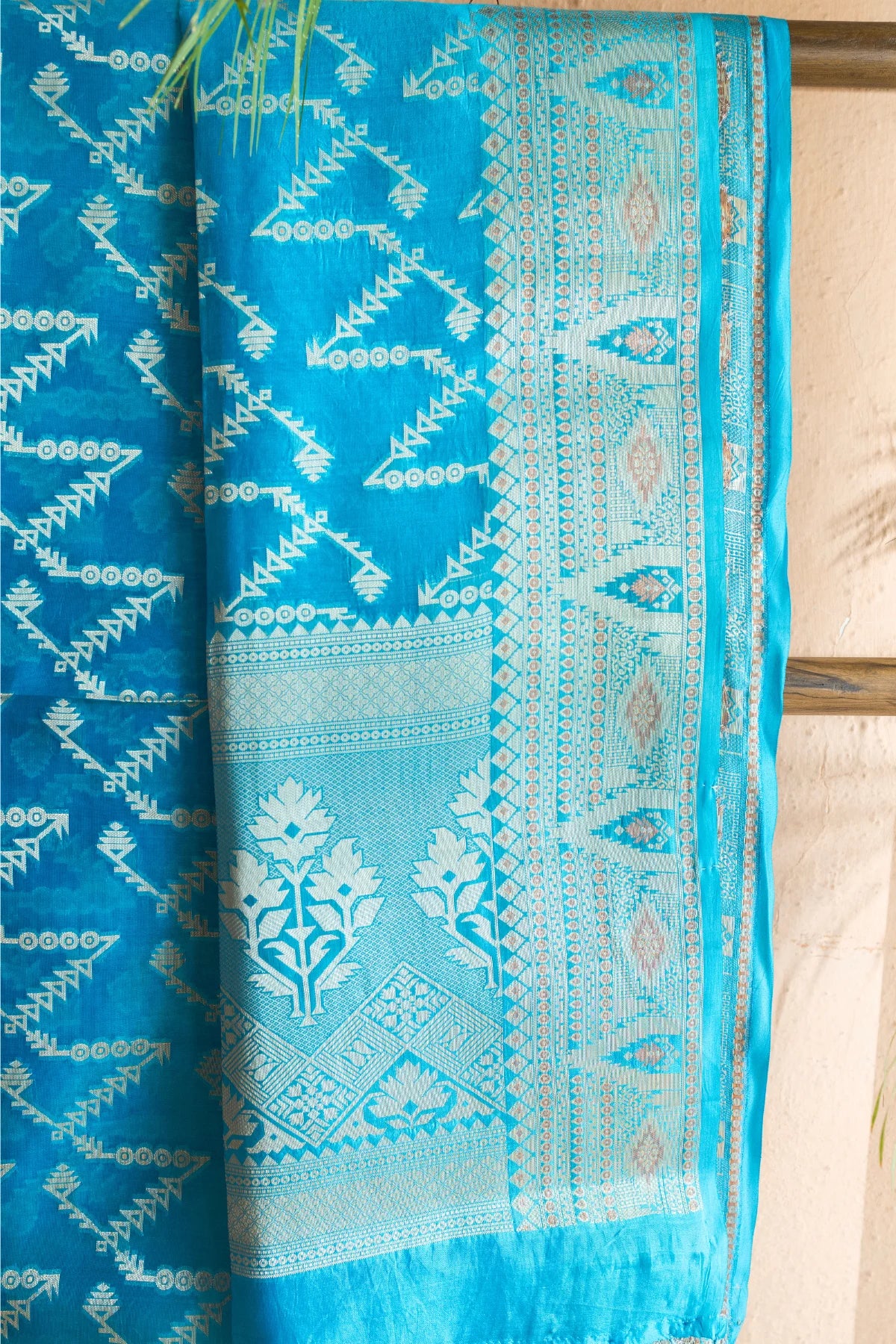 Banarasi Silk Sarees - Turquoise Blue