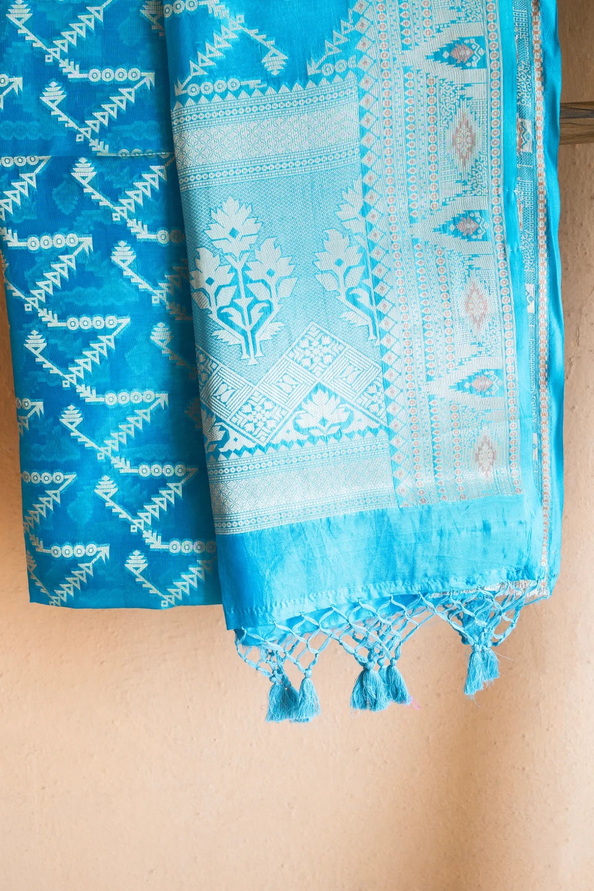 Banarasi Silk Sarees - Turquoise Blue