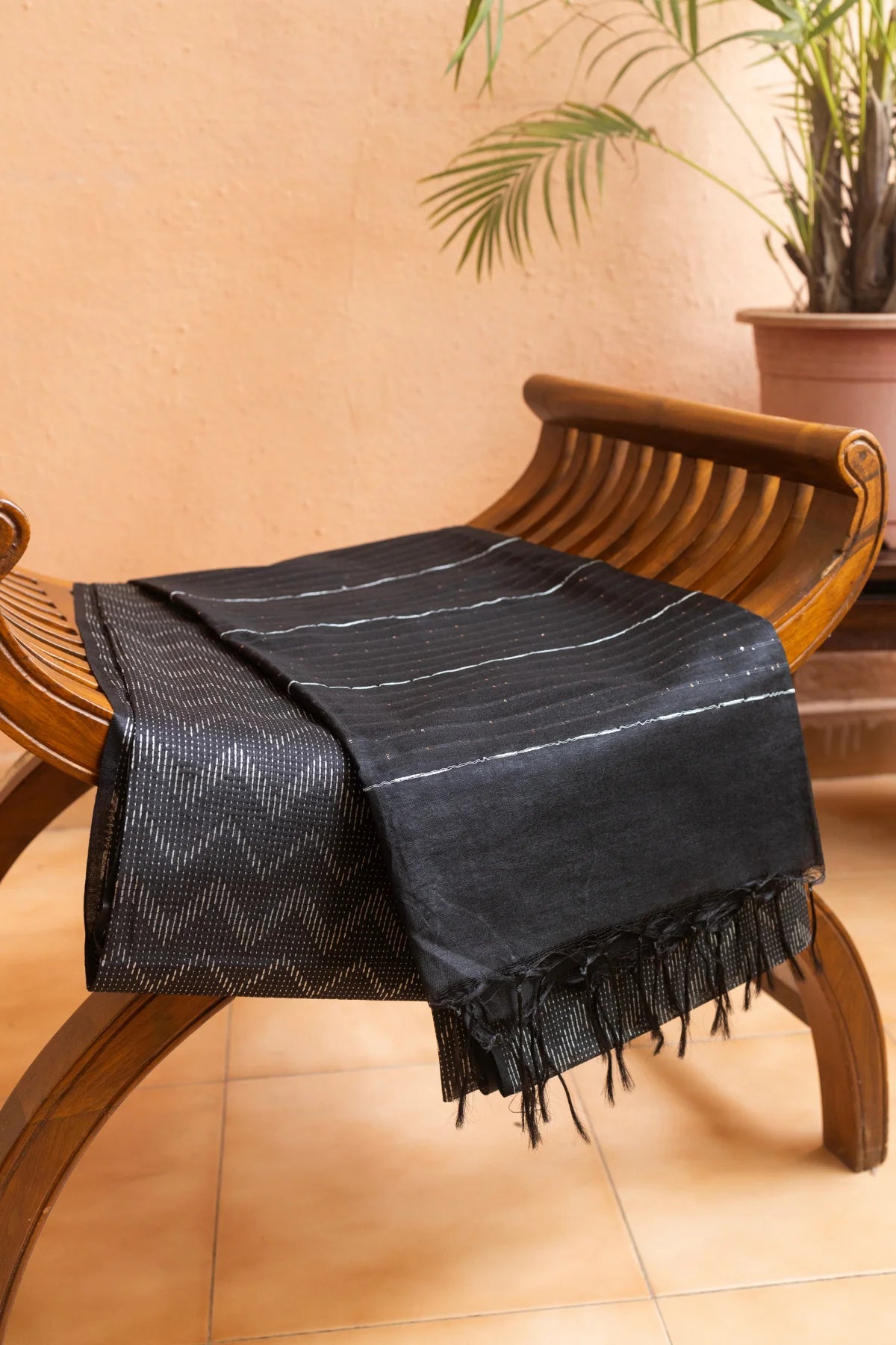 Tussar Silk Sarees - Black